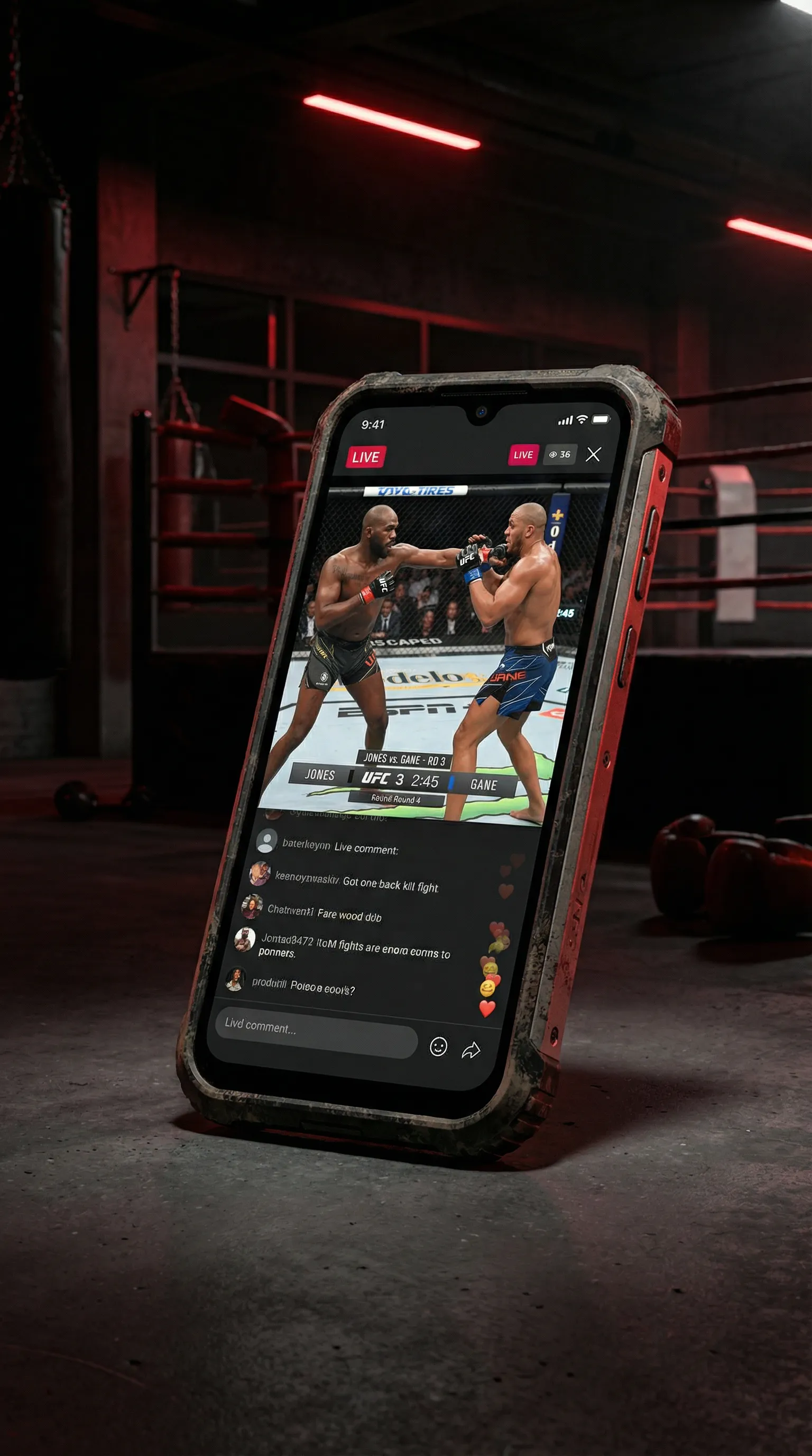 必撸大赛 APP格斗直播界面展示